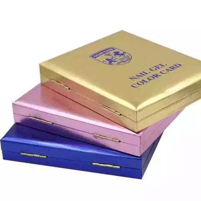 120 Color Nail Book Display with Tip Included (Blue-Gold-or Silver color)