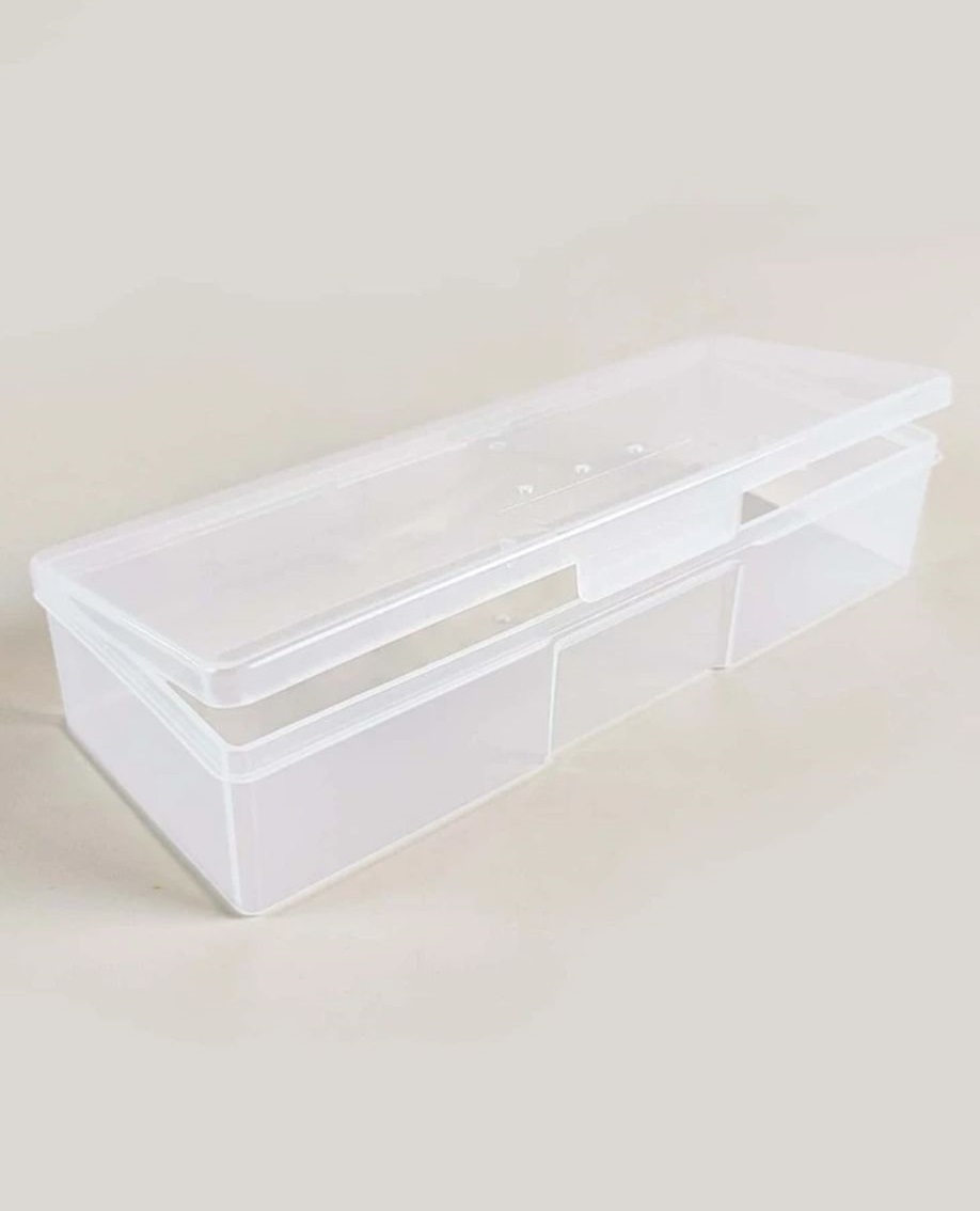 Clear Manicure Nail Tool Box 