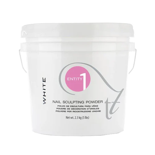 Entity Nail Sculpting Powder 5 Lbs Bucket (80 oz) - WHITE